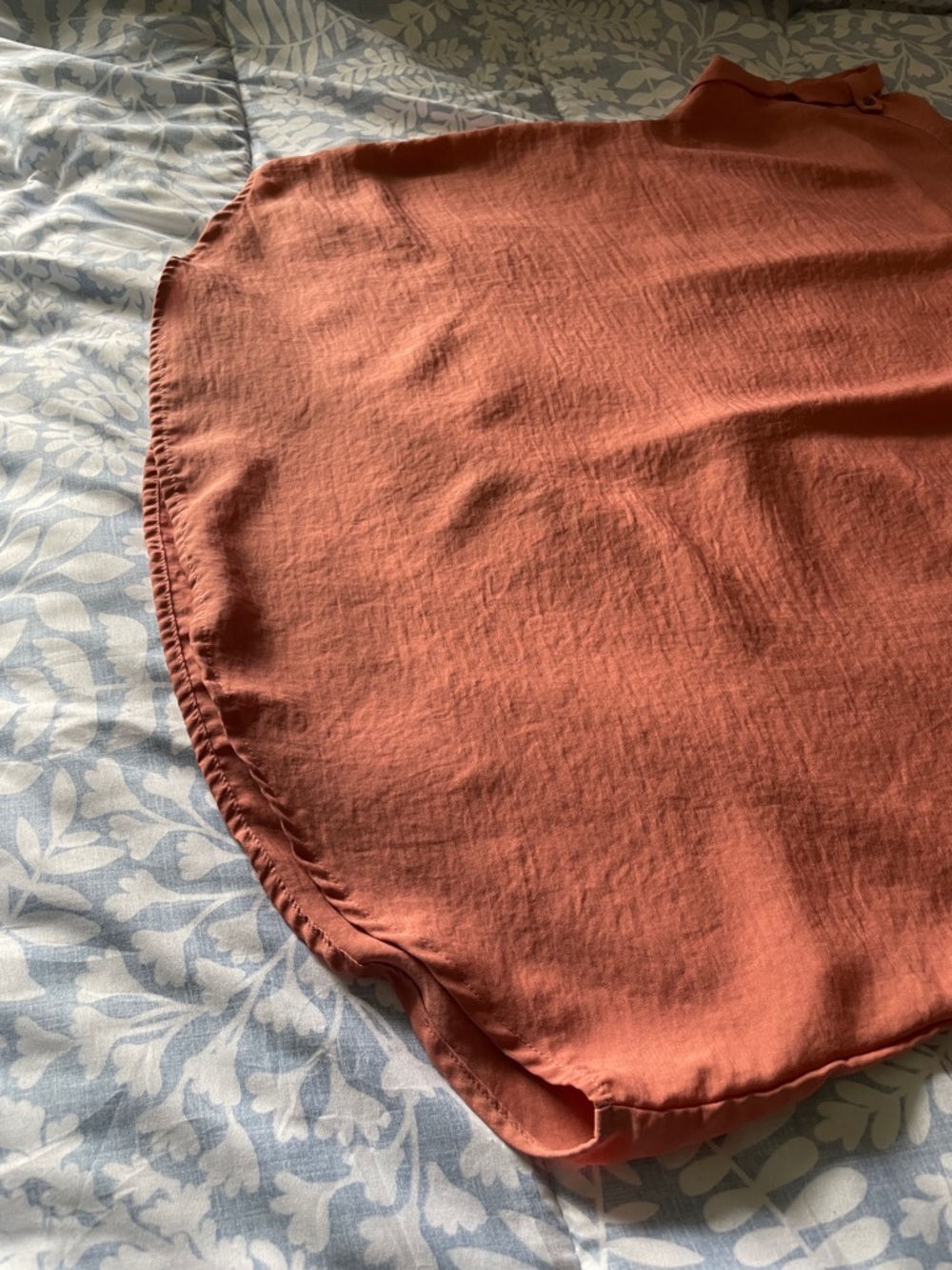 Maurices Burnt Orange Short-Sleeve Blouse - Picture 5 of 8